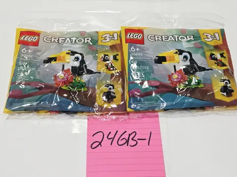 LEGO Creator 3in1 Tropical Toucan 30688 59pcs 6+ Building Polybag Set New Sealed