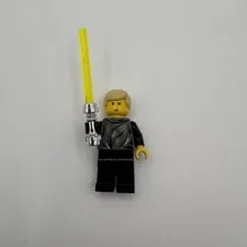 LEGO Star Wars Luke Skywalker Endor Minifigure Chrome Lightsaber 7128 sw0018
