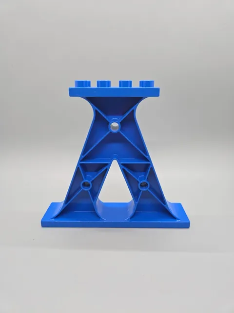 Lego Duplo 1 BLUE CARRIER COLUMN POST SUPPORT BRIDGE STAND PILLAR MAST TRAIN