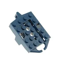 1x LEGO 4x5 Dark Blue Chassis With Grey Wheels Roller Coaster 60228 26021c01