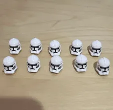 Custom Star Wars Phase 2 Clone Trooper Minifigure Helmets Lot of 10