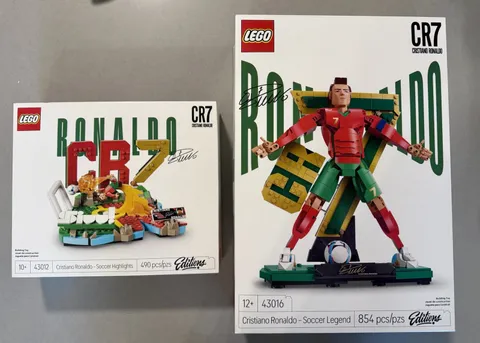 LEGO CR7 Cristiano Ronaldo 43012 & 43016 Bundle FIFA World Cup Soccer Editions