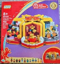 LEGO 80108 Lunar New Year Traditions 1066pc Set 8+ Build Together, Box