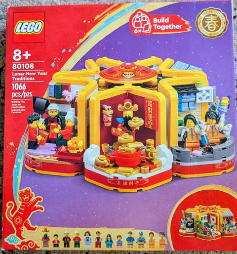 LEGO 80108 Lunar New Year Traditions 1066pc Set 8+ Build Together, Box