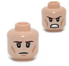 LEGO Light Nougat Minifigure Head Star Wars Naboo Security Officer 75091 6123723