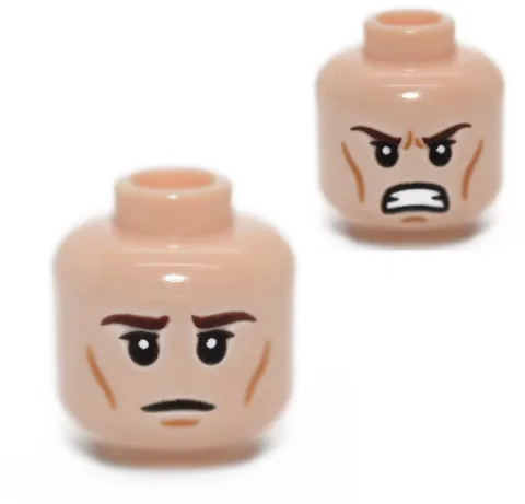 LEGO Light Nougat Minifigure Head Star Wars Naboo Security Officer 75091 6123723