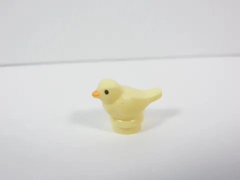 LEGO Cool Pastel Yellow Bird w/ Black Eyes Animal Minifig S3