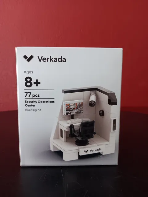 Verkada Security Operations Center Building Kit 77pc Lego Promotional Open Box