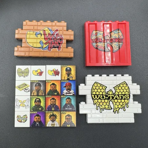 Custom Lego Wu-Tang Style Art Tiles & Brick Wall Display Pieces