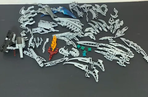 56 Piece Lego Bionicle Weapons Armor Wings Blaster Mistika Glatorian Phantoka