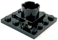 LEGO Pirate Boat Ship Mast Section Black Base 4 x 4 x 1 2/3 Part # 6067 Schooner