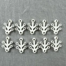 LEGO 2423 Small WHITE Tree Leaf Branch Limb Forest Castle Market Snow Lot of 10