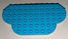 Lego Duplo 12x6 Rounded Corners Base Plate MEDIUM AZURE BLUE Part # 5897 Piece