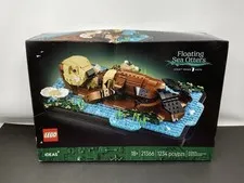 LEGO - Ideas Floating Sea Otter - 21366 - Ages 18+ - 1,234 Pcs. - New BOX DAMAGE