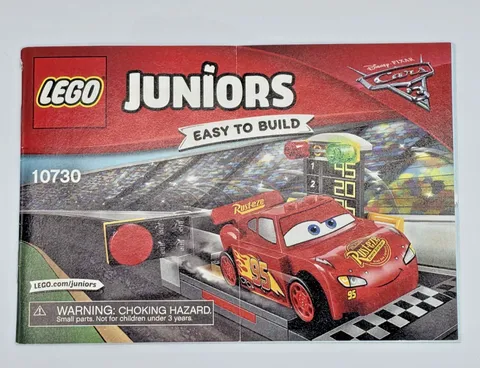 Instruction Manual Only for LEGO Juniors 10730 Lighting McQueen Speed Launcher