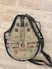 LEGO STAR WARS MILLENNIUM FALCON ZIPPERED STORAGE BAG MINI FIGURE CARRYING CASE