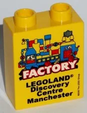 LEGO LEGOLAND Collectible Brick Special Brick FACTORY 2018 Discovery Centre Manchester 