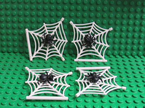 Lot of LEGO minifigures White Spider Web + Black Spider LEGO Animal insect S32