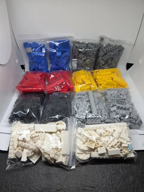 Bulk Sorted Lego 3 lb Sorted Red White Blue Gray Black Bricks