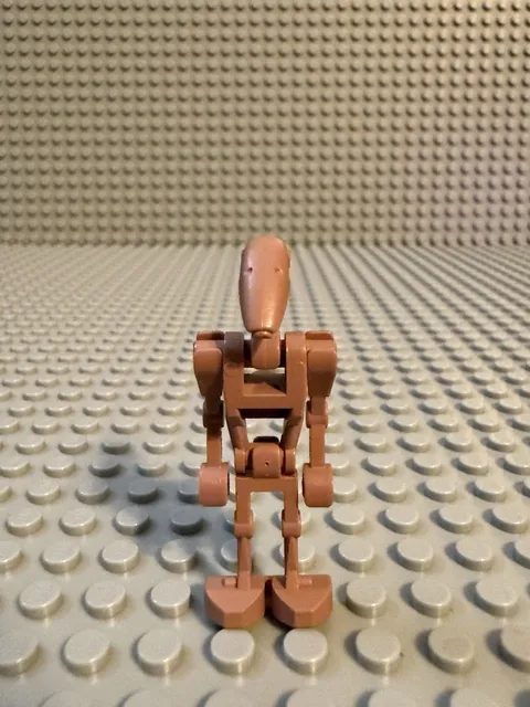 LEGO Star Wars Geonosian Battle Droid Sand Red Minifigure sw0061 No Back Plate