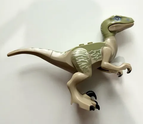 Lego Dinosaur Raptor Minifigure Velociraptor Delta Olive Green 75917 Raptor