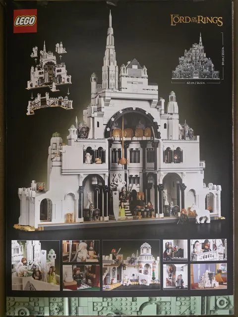 Lego Icons The Lord of the Rings: Minas Tirith Set 11377 And Grond Set 40893
