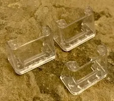 LEGO Windscreen 2x4x2 3823 35260 Trans Clear 3 pc Genuine Used