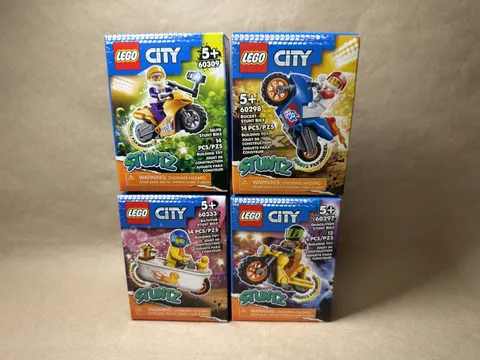 NEW LEGO CITY STUNTZ LOT (60333, 60309, 60297, 60298) | Retired SEALED