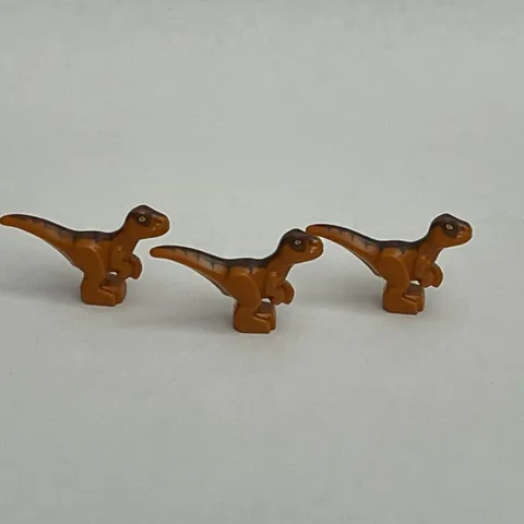 Lego 37829 Jurassic World Dinosaurs Orange Brown Replacement Pieces Lot of 3