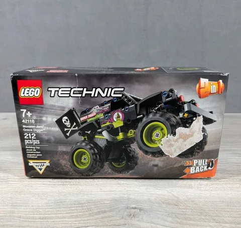 Lego Technic 42118 Monster Jam Grave Digger Pull Back Truck Set Complete Sealed