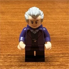 LEGO 13th Doctor Who Minifigure Purple Suit Torso Gray Hair Black Legs Figure 