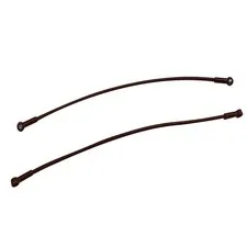 2 NEW LEGO Hose, Flexible 22L with 2 Connector Ends (Zipline) Reddish Brown