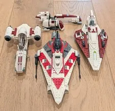 LEGO Star Wars Ship Lot 4: Freeco's 8085, Bob's 75388, Obi's 75334, BARC's 75378
