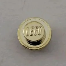 LEGO Chrome Gold 1x1 Round Plate Harry Potter Quidditch Practice Piece Part 4073