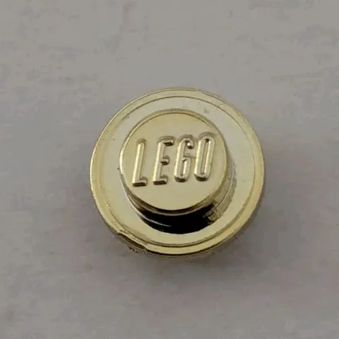 LEGO Chrome Gold 1x1 Round Plate Harry Potter Quidditch Practice Piece Part 4073