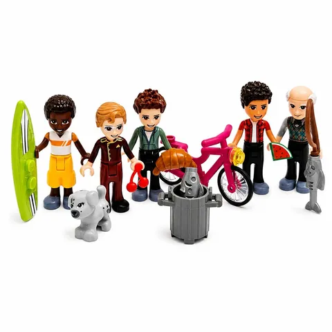 LEGO Friends Boy Doll Bundle 5 Male Mini Figures Accessories Mixed Lot