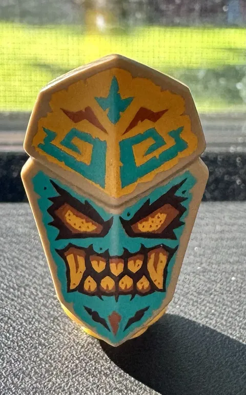 LEGO Ninjago Thunder Keeper Islander Minifigure Mask Turquoise 2021 The Island