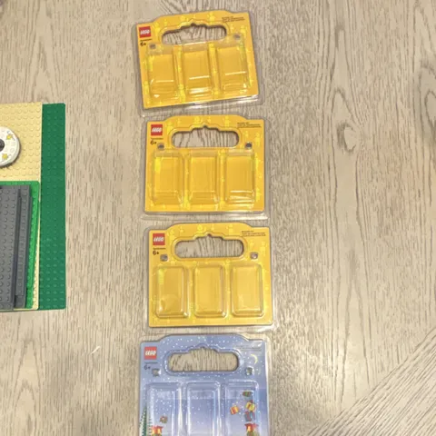 LEGO Empty Blister Pack Packaging Lot Yellow & Blue Plastic Age 6+