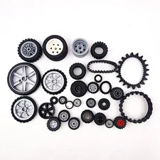 Lego Mega Bloks Wheel Tire Mixed Pieces Lot Replacement Parts