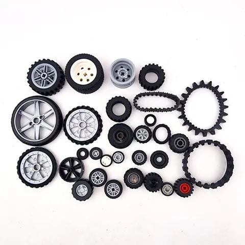 Lego Mega Bloks Wheel Tire Mixed Pieces Lot Replacement Parts