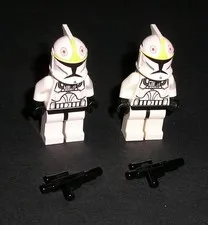 LEGO Star Wars CLONE TROOPER PILOT Lot of 2 Minifigures 8019 10195 7674 8039