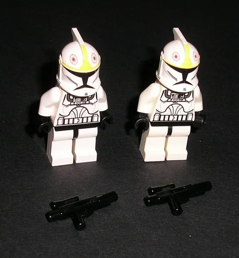LEGO Star Wars CLONE TROOPER PILOT Lot of 2 Minifigures 8019 10195 7674 8039