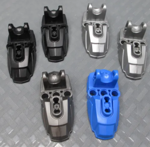 LEGO Bionicles Technic Hero Factory 90661 Feet Ball Joint Socket Black Gray Blue