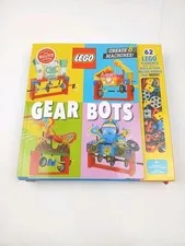 LEGO Klutz Gear Bots Kit-STEM Kinetic Model Building Set 62 LEGO Pieces