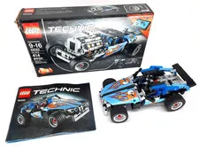 LEGO TECHNIC Hot Rod, 42022 Assembled, Box + One Manual, Estate Sale Find