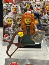 LEGO Minifigure Series 9 Forest Maiden Shield Crossbow baseplate Leaflet 71000 