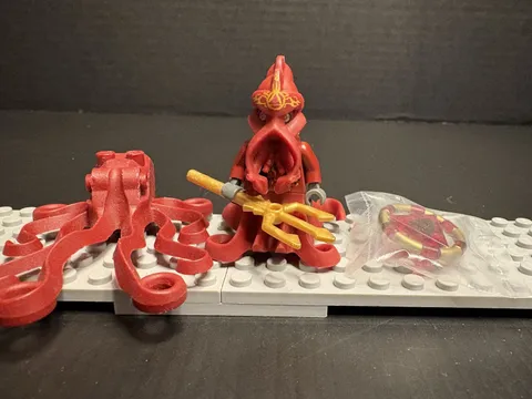 Atlantis LEGO Minifigure atl007 Squid Warrior 8061 8078 + Octopus + Key b3