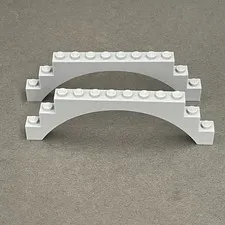 Lego 6108 14707 Light Gray Replacement Parts Pieces Lot of 2