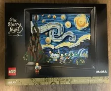LEGO Ideas The Starry Night 21333 MoMA Complete Set 2316 Pieces 18+