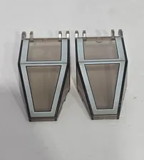 2x LEGO Windscreen 7 x 4 x 1 2/3 Locking Dual Fingers SW Pattern 30372p79